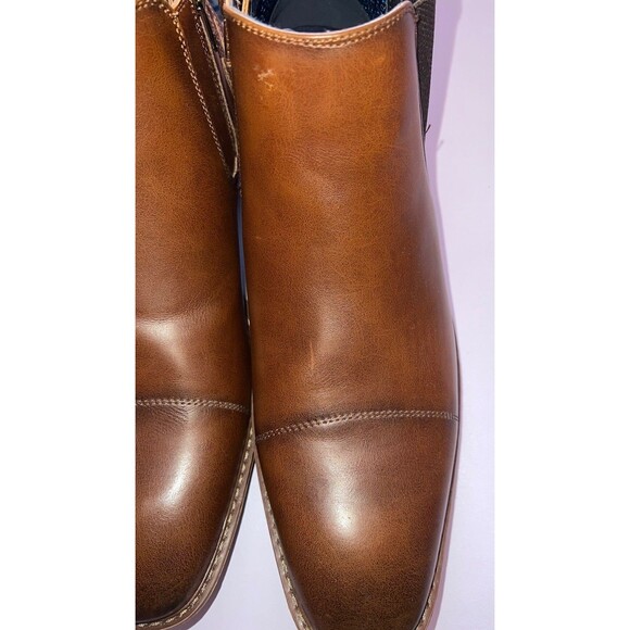 FREEMAN Corbin Chelsea Brown Dress Boots Men\'s Size 12 Zip Up NEW NO BOX.